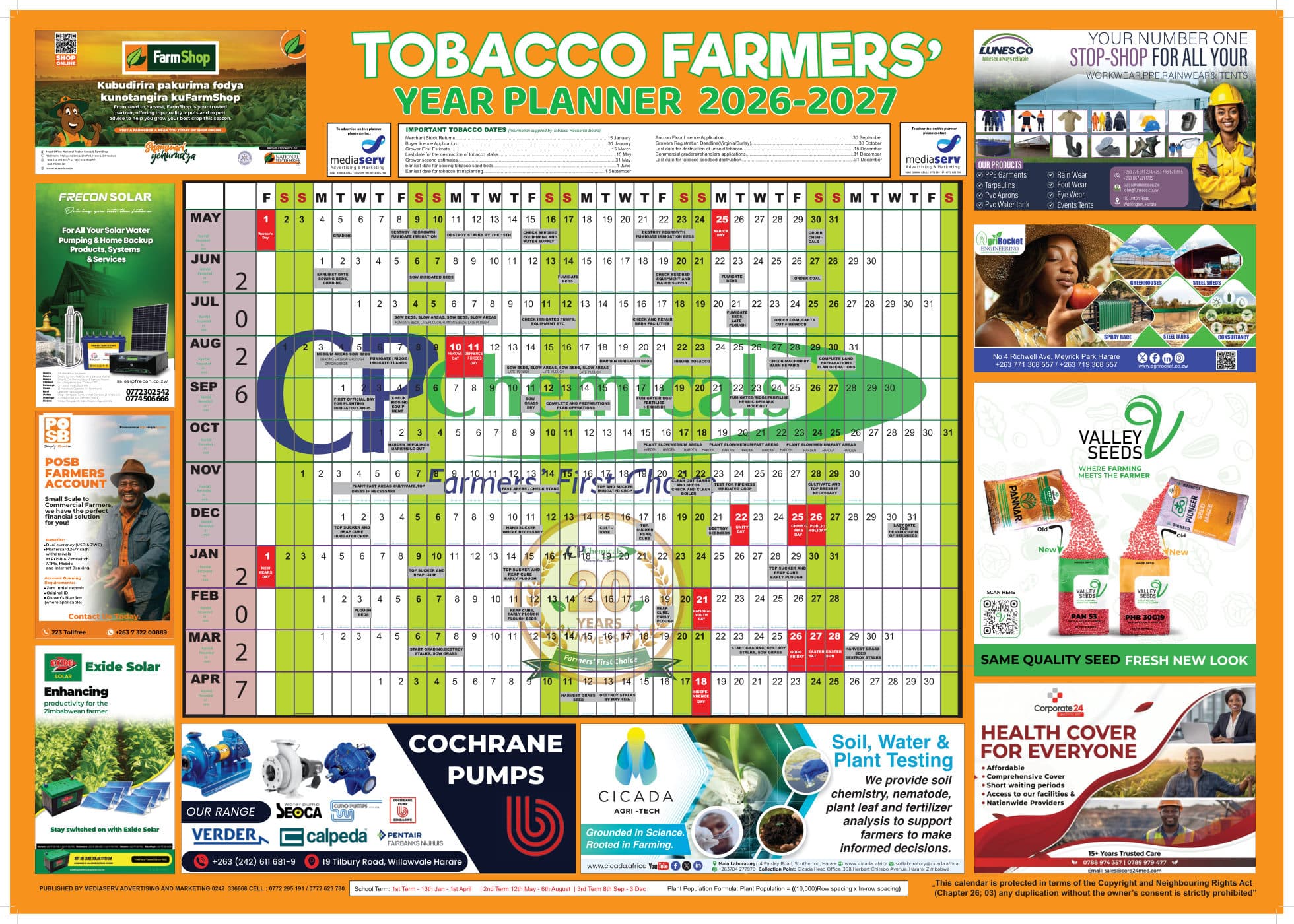 Tobacco Year Planner — CP Chemical Edition cover